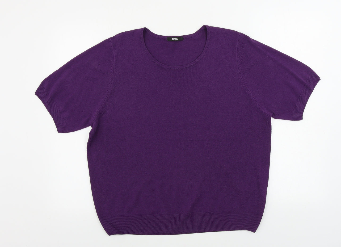 Marks and Spencer Womens Purple   Pullover Jumper Size 20