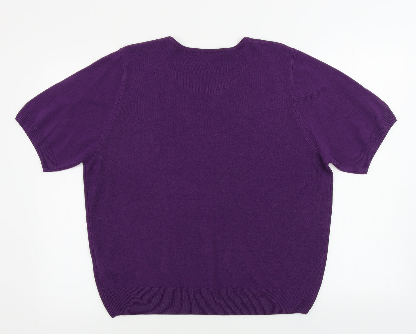 Marks and Spencer Womens Purple   Pullover Jumper Size 20