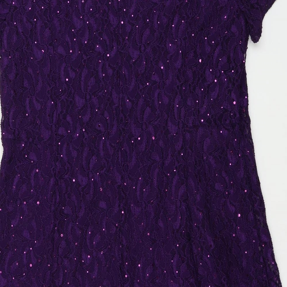 David Emmanuel   Womens Purple   A-Line  Size 22