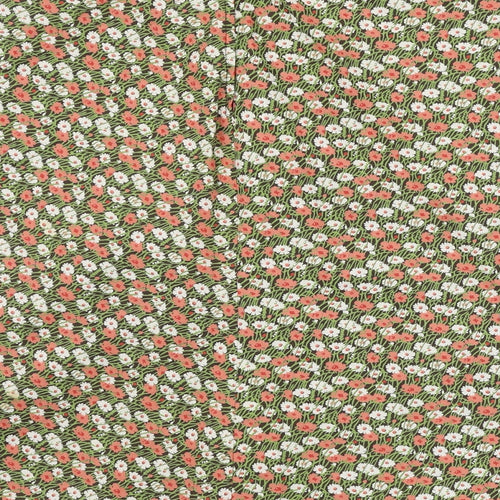 Preworn  Womens Green Floral  A-Line Skirt Size 28 in