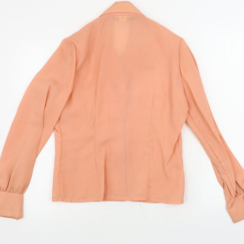 donros Womens Pink   Basic Button-Up Size 14