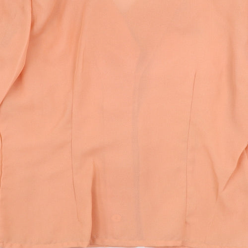 donros Womens Pink   Basic Button-Up Size 14