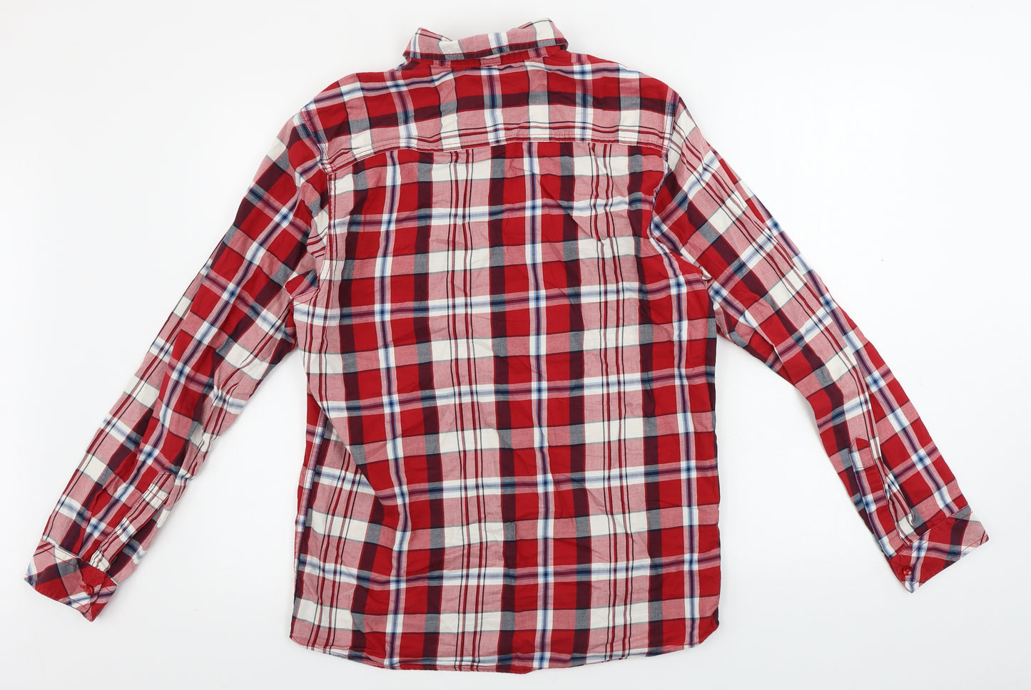 Ceader wood state  Mens Red Check   Button-Up Size S