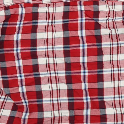 Ceader wood state  Mens Red Check   Button-Up Size S