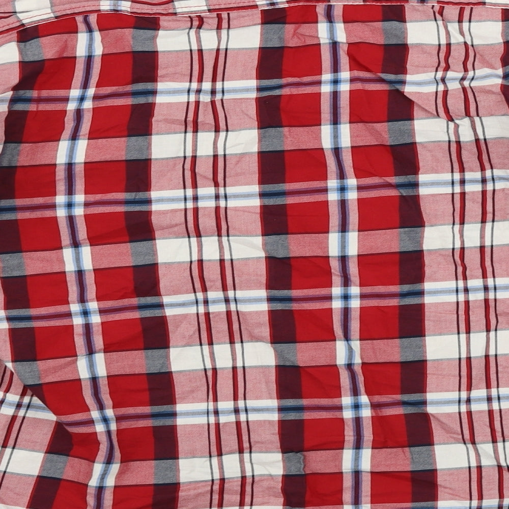 Ceader wood state  Mens Red Check   Button-Up Size S