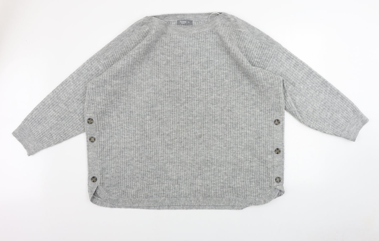 Nutmeg Womens Grey   Pullover Jumper Size 22