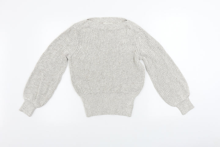H&M Womens Beige Pullover Jumper Size XS