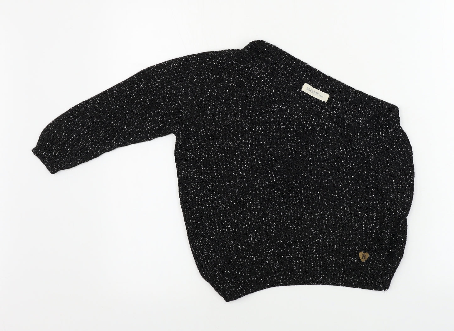 brownie  Womens Black   Pullover Jumper Size M