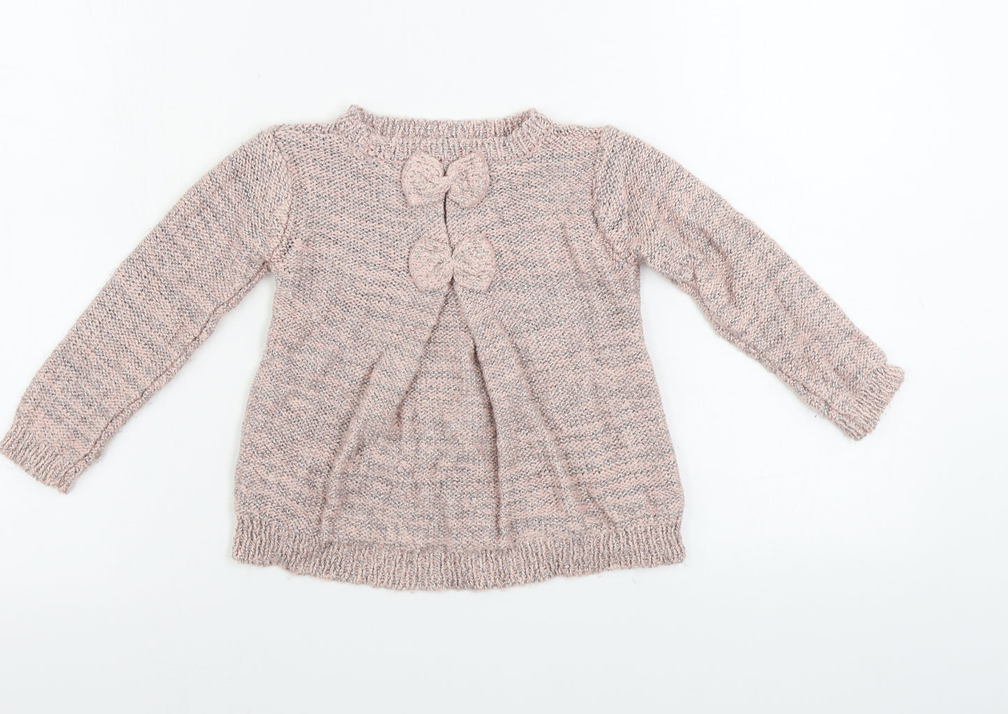 Primark  Girls Pink   Pullover Jumper Size 4-5 Years