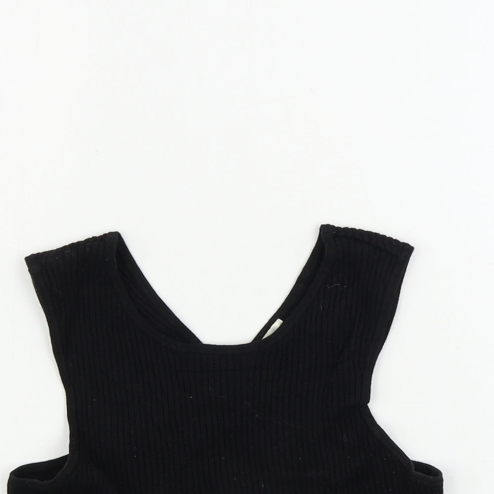 H&M  Womens Black   Basic T-Shirt Size S