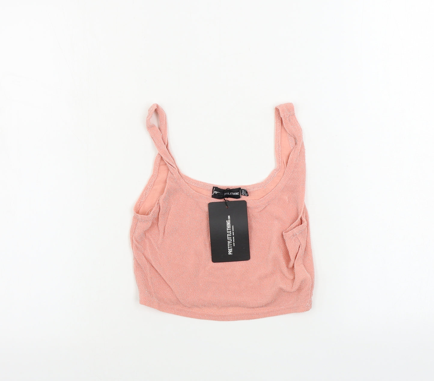 PRETTYLITTLETHING  Womens Pink   Basic Tank Size 8
