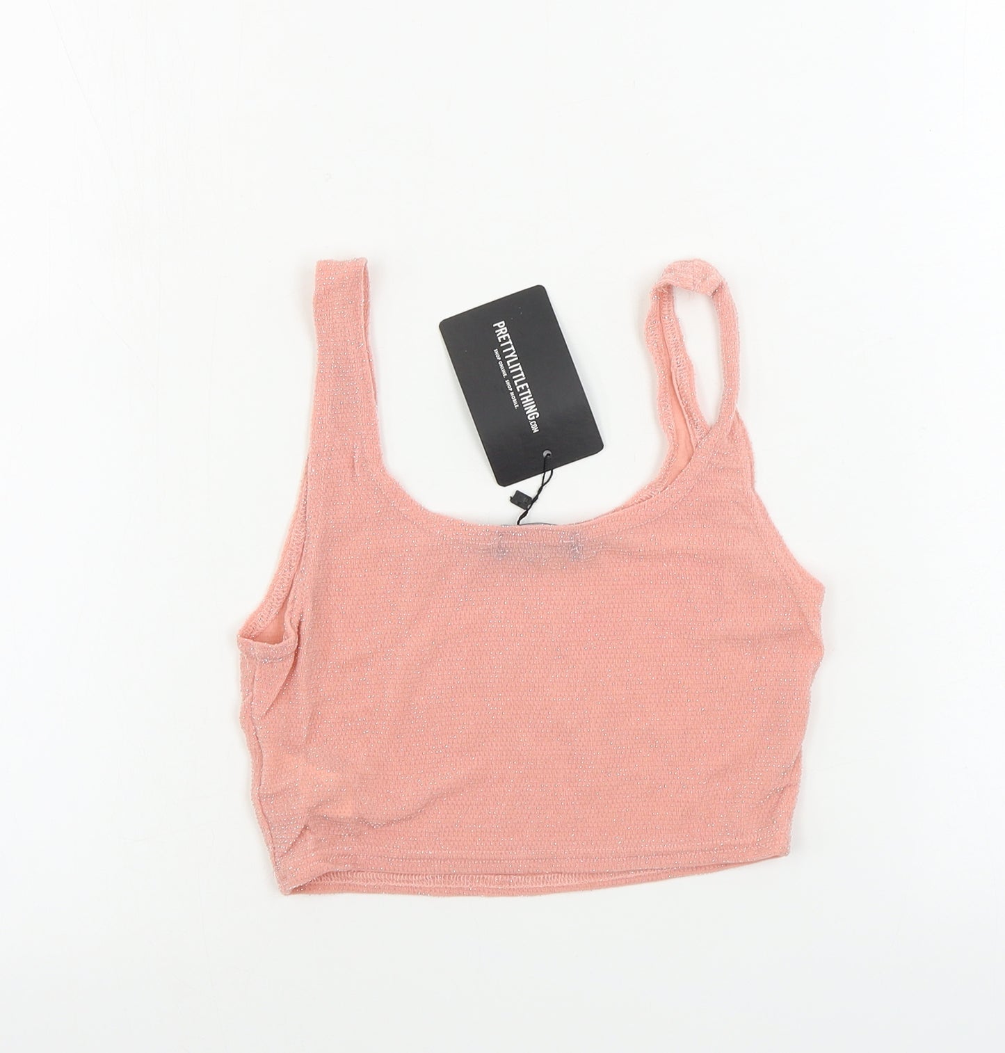 PRETTYLITTLETHING  Womens Pink   Basic Tank Size 8