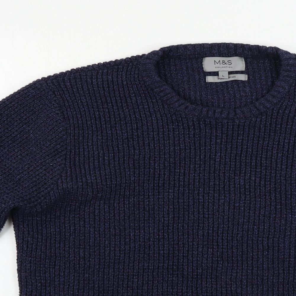 Marks and Spencer  Mens Blue   Pullover Jumper Size M