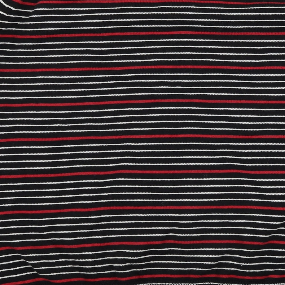 Merc Mens Black Striped  Pullover Jumper Size L
