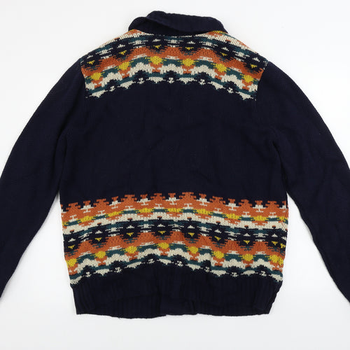 River Island  Mens Blue   Cardigan Jumper Size L