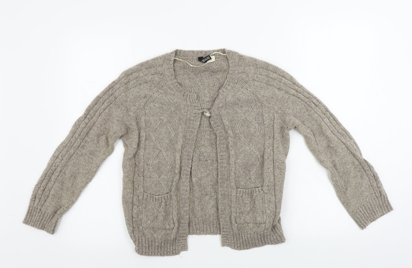 H&M  Womens Beige   Cardigan Jumper Size 8