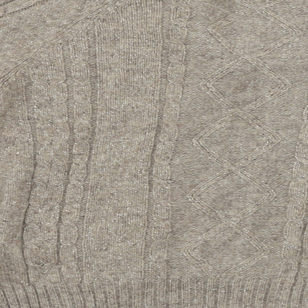 H&M  Womens Beige   Cardigan Jumper Size 8