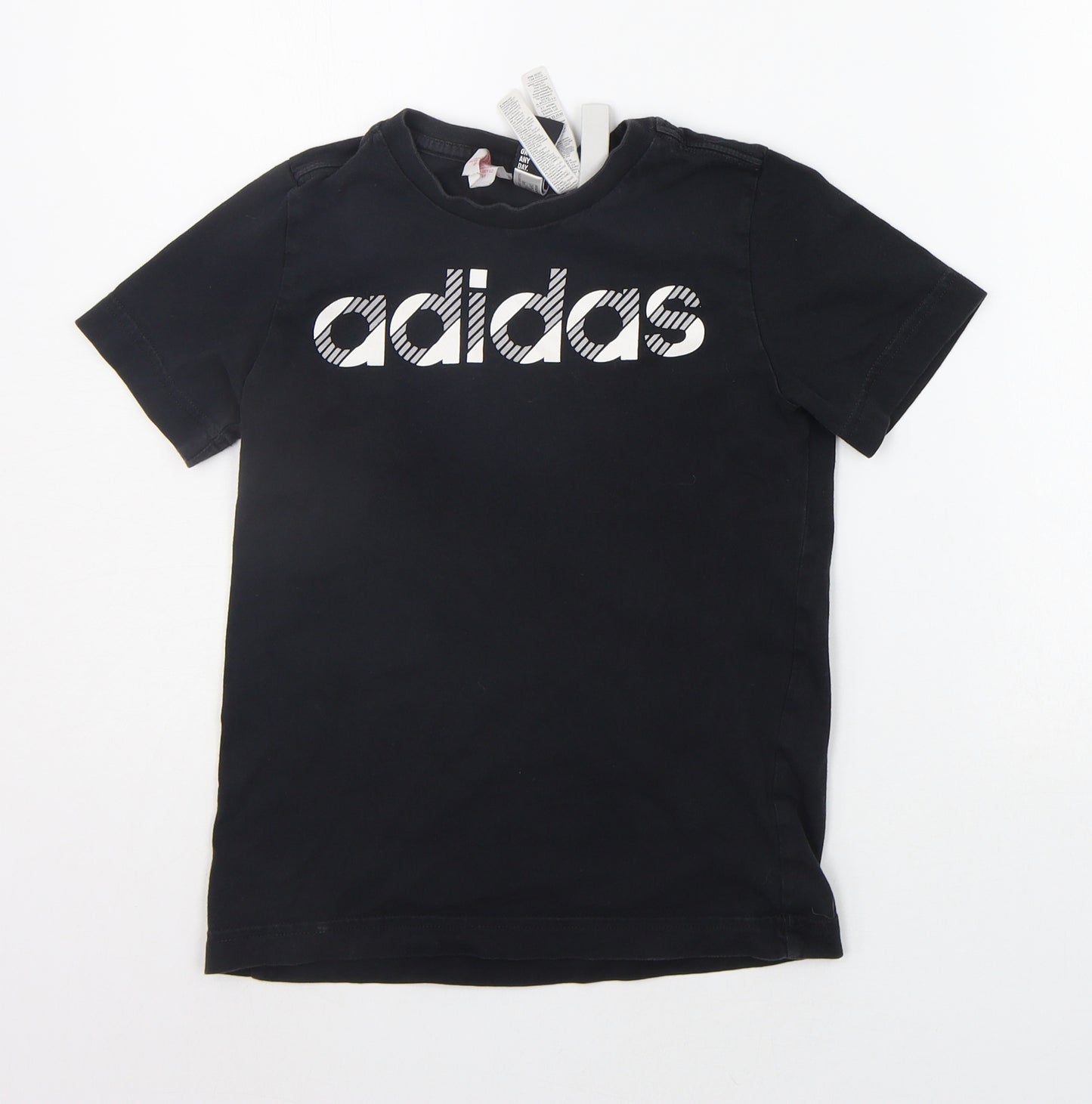 adidas Boys Black   Basic T-Shirt Size 9-10 Years