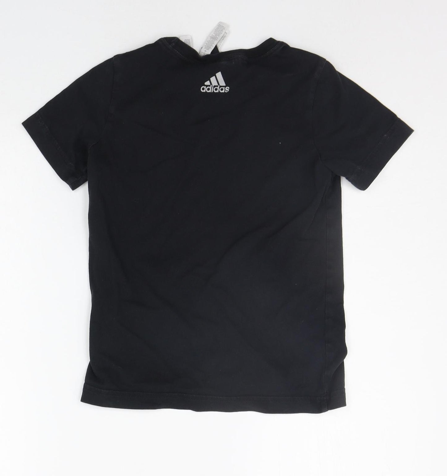 adidas Boys Black   Basic T-Shirt Size 9-10 Years