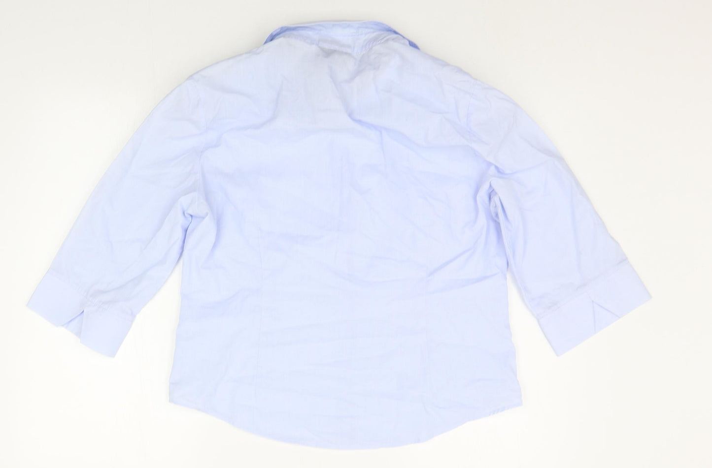 E-vie Womens Blue   Basic Button-Up Size 14