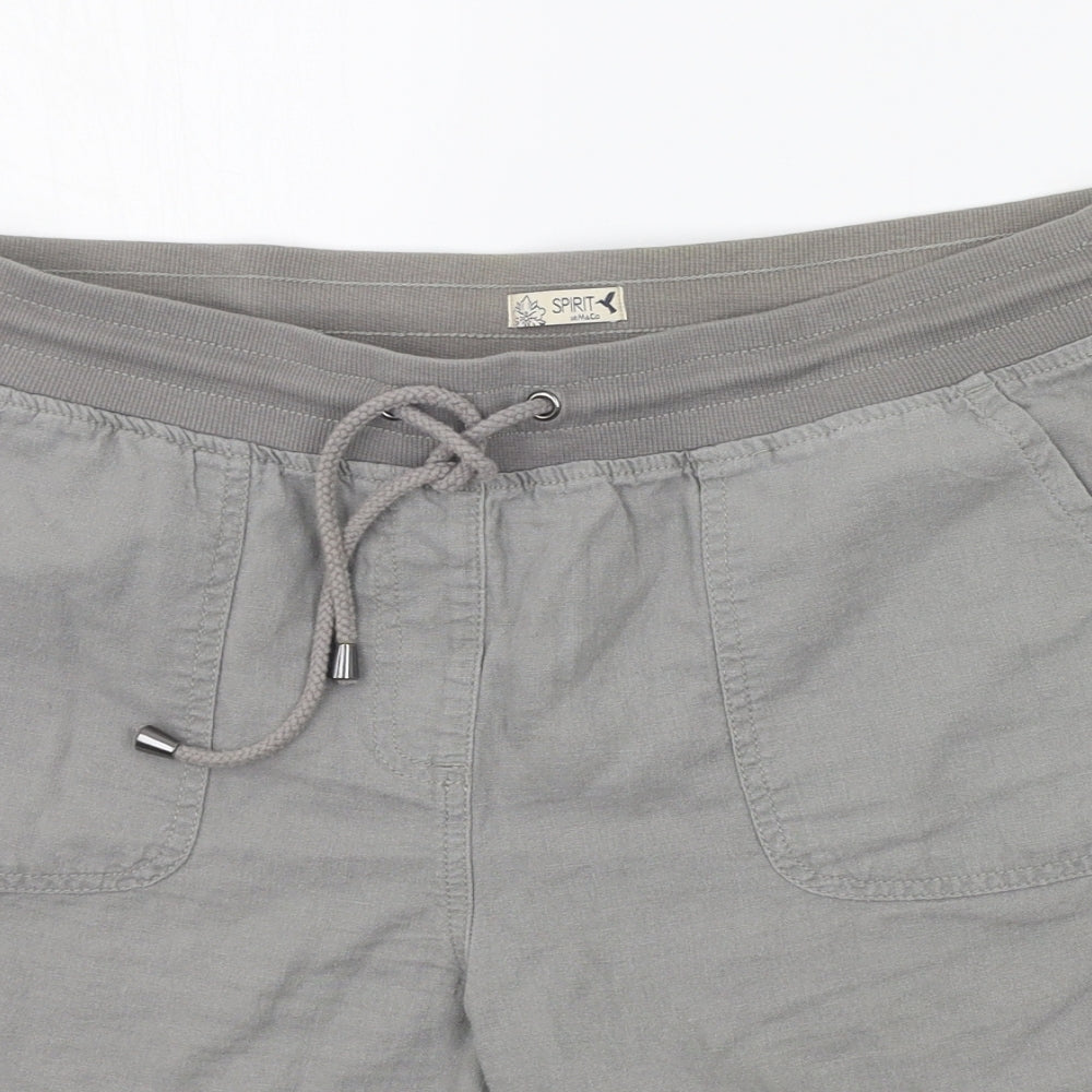 M&Co Womens Grey   Chino Shorts Size 14
