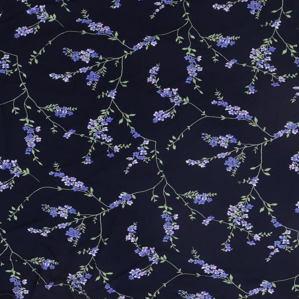 BONMARCHE Womens Black Floral  Basic Button-Up Size 24