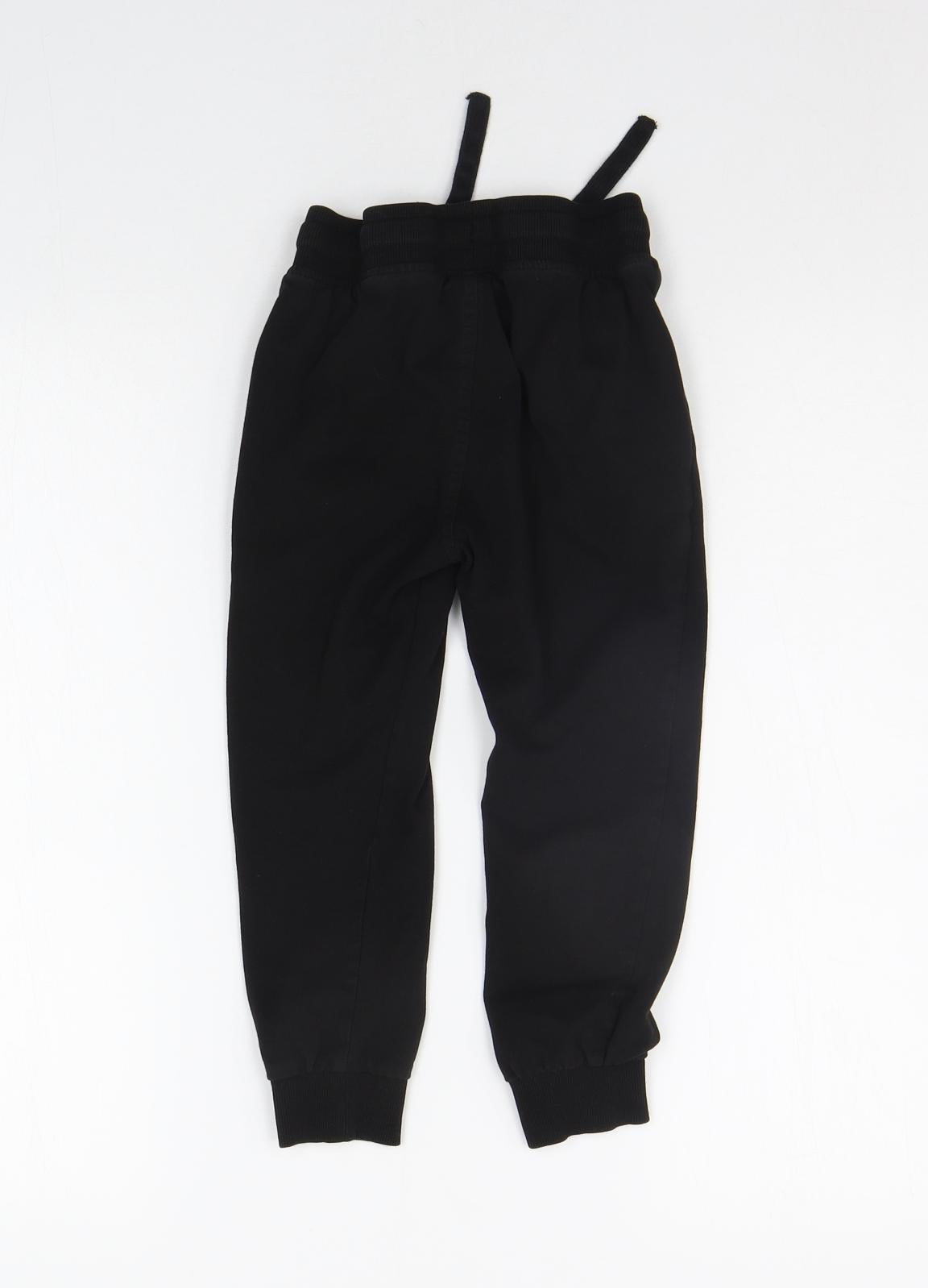H&M Boys Black   Jogger Trousers Size 6-7 Years