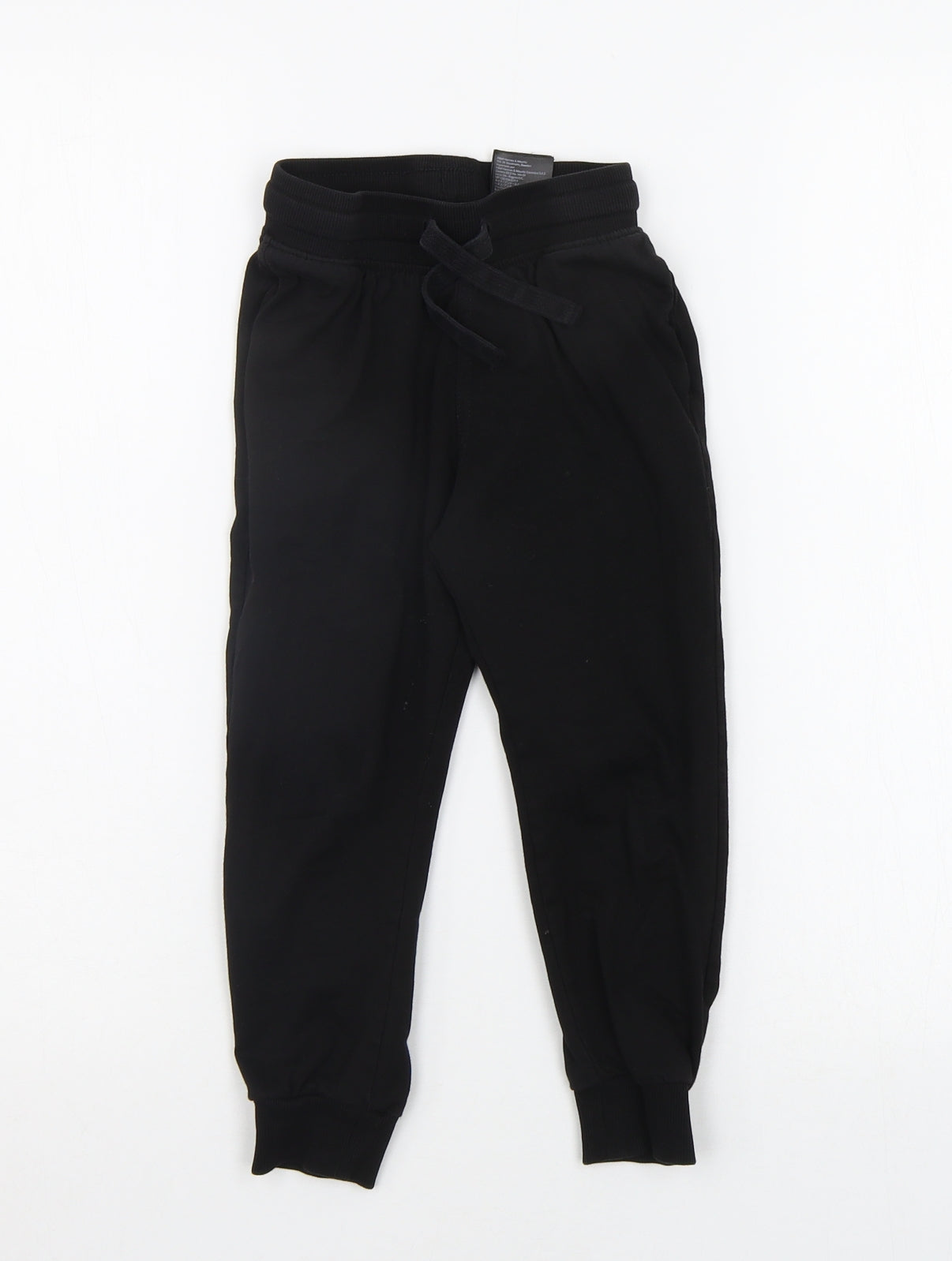 H&M Boys Black   Jogger Trousers Size 5-6 Years