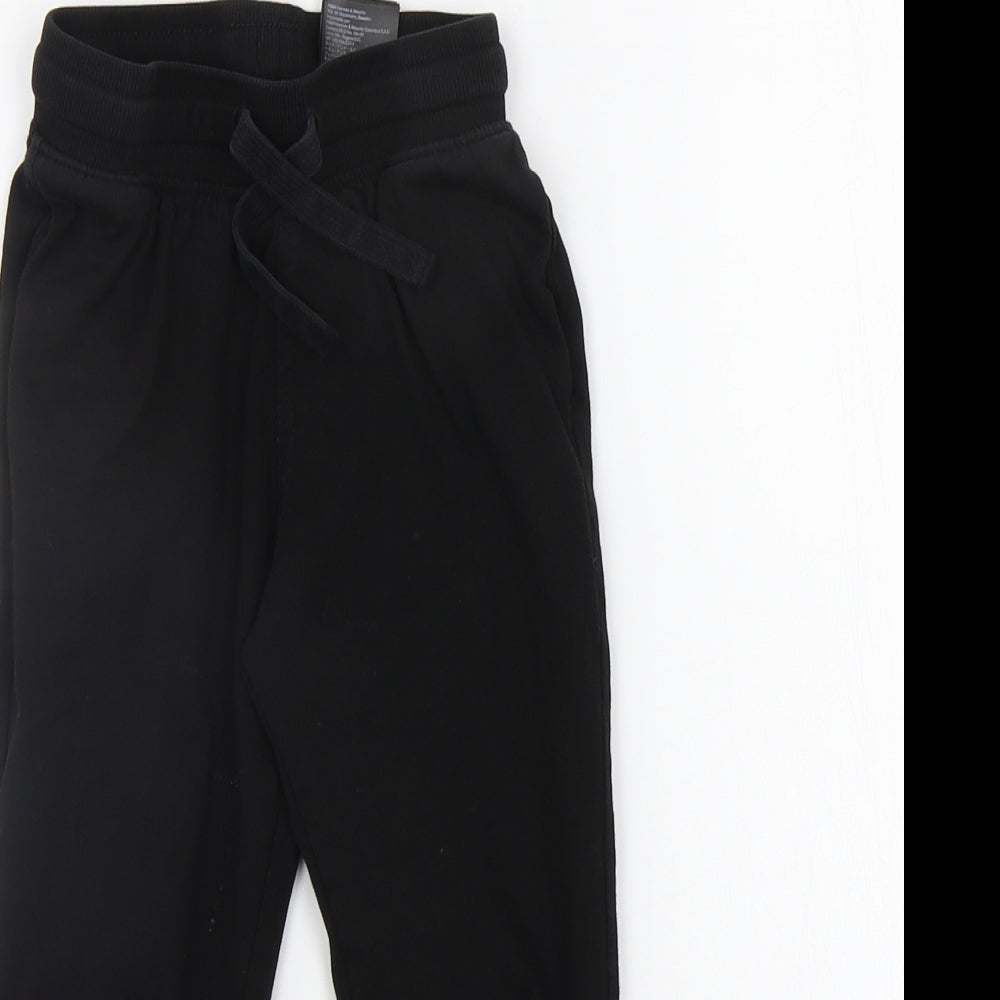 H&M Boys Black   Jogger Trousers Size 5-6 Years