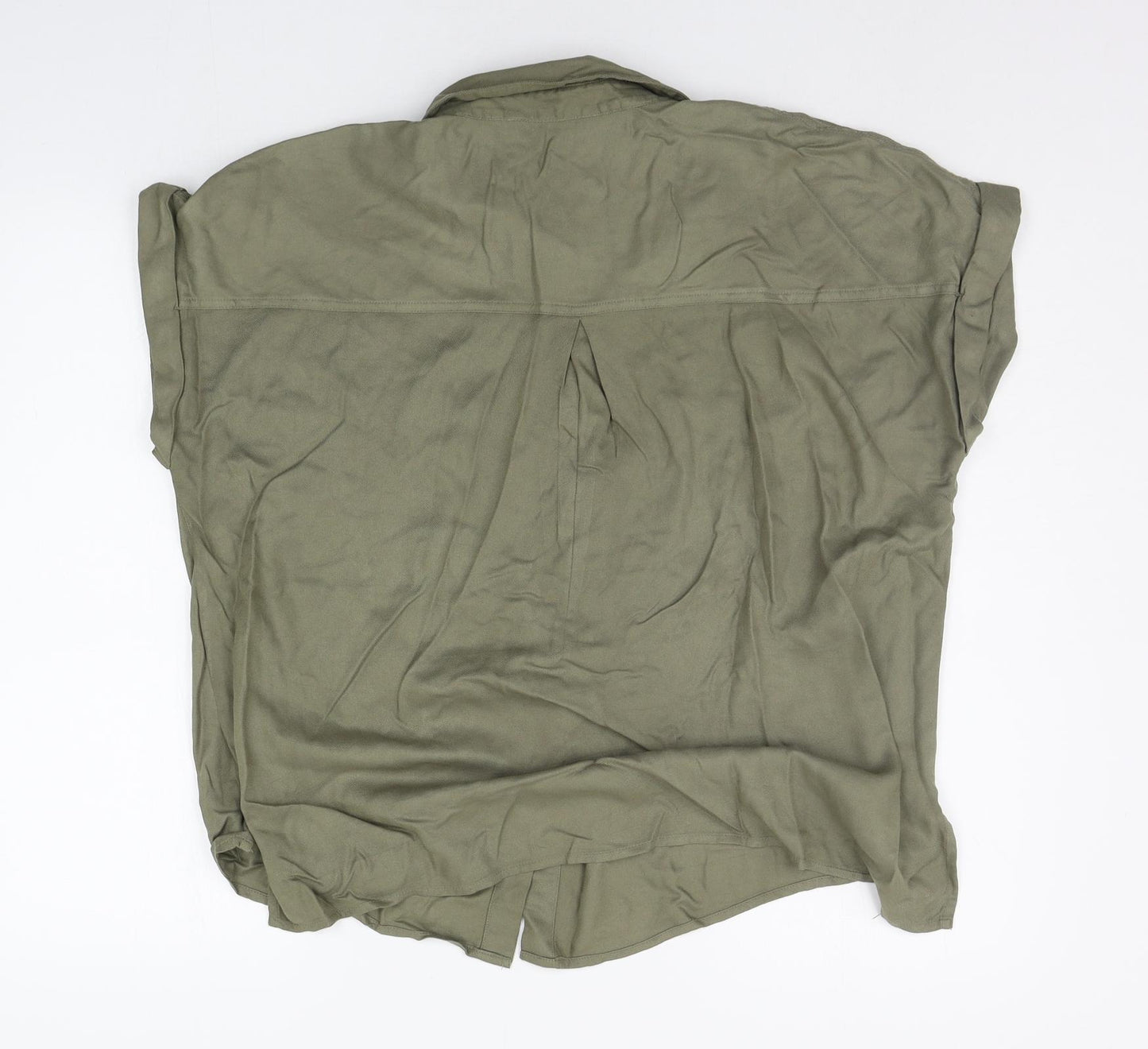 George Womens Green   Basic Button-Up Size 16