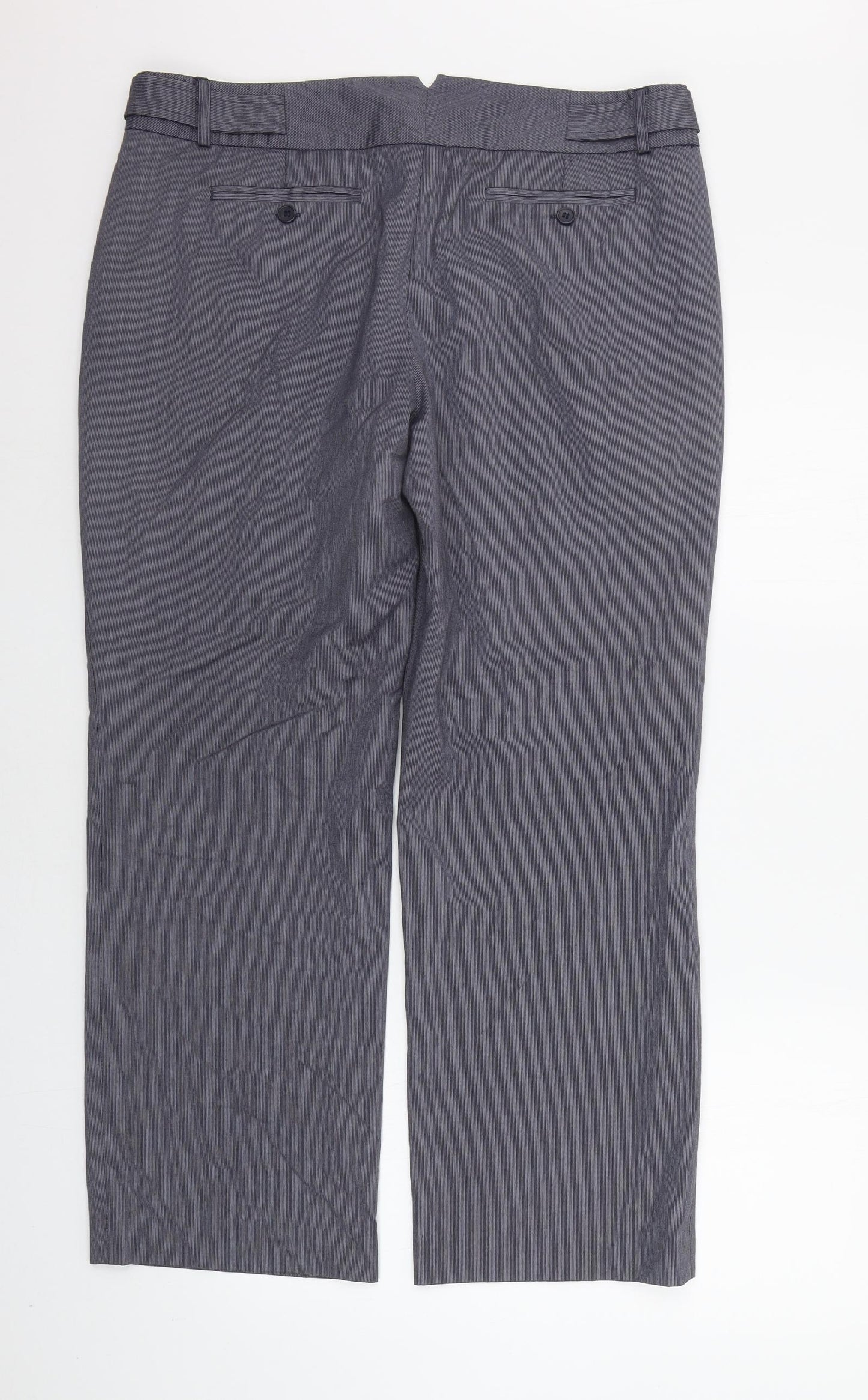 Reiss Womens Grey   Trousers  Size 14 L26 in