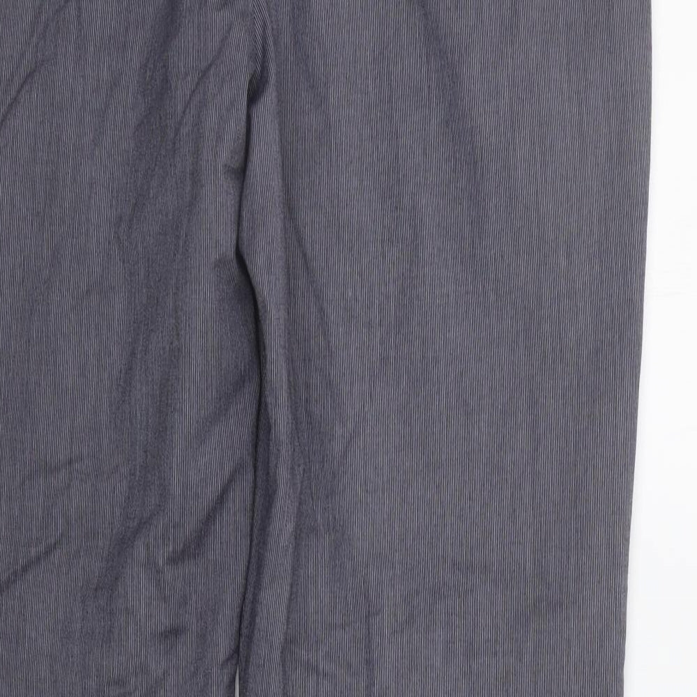 Reiss Womens Grey   Trousers  Size 14 L26 in