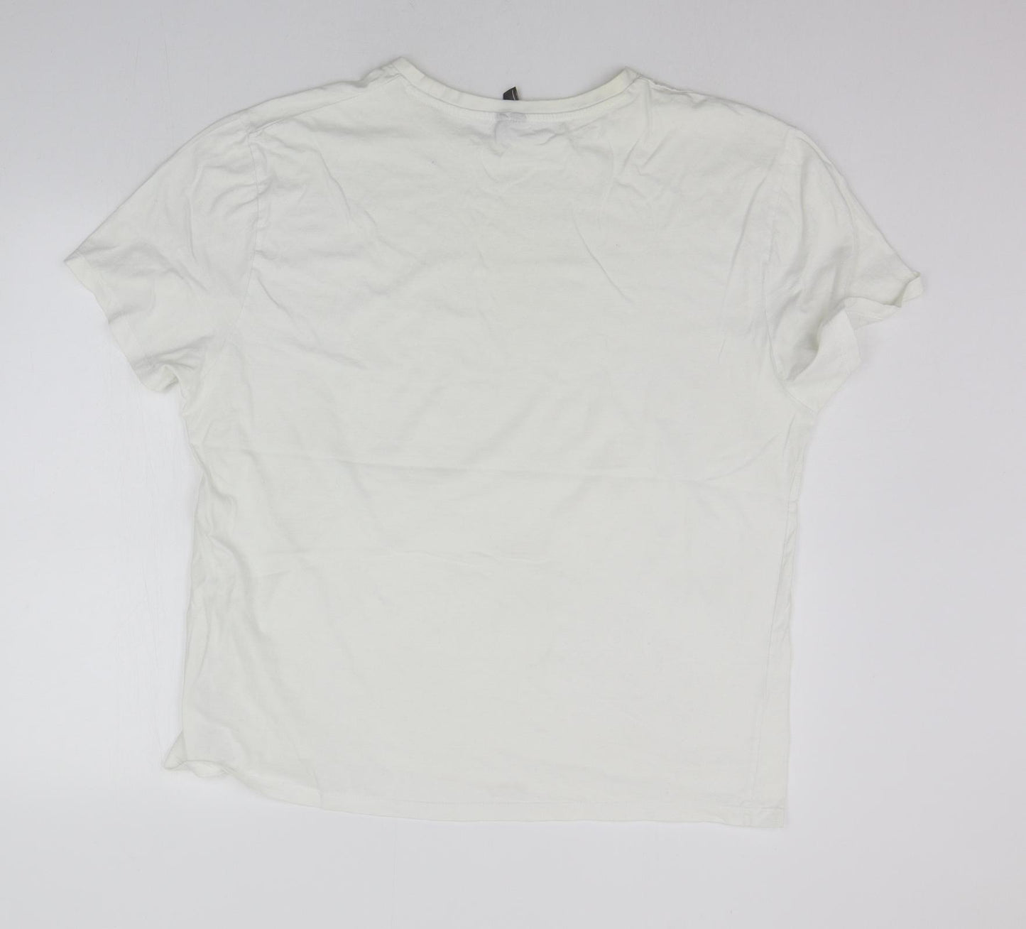ASOS Womens White   Basic T-Shirt Size 2XL