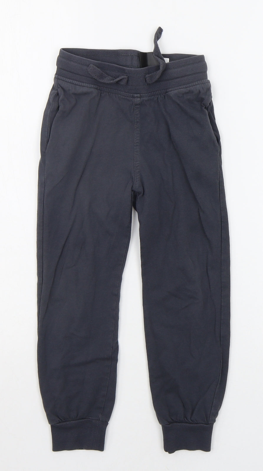 H&M Boys Blue Ikat  Jogger Trousers Size 6-7 Years