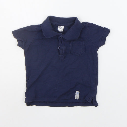 F&F Baby Blue   Basic Polo Size 6-9 Months