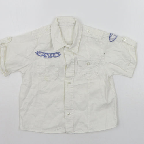 Matalan Boys White   Basic Button-Up Size 18-24 Months
