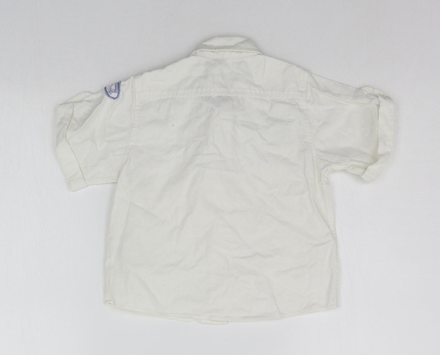 Matalan Boys White   Basic Button-Up Size 18-24 Months