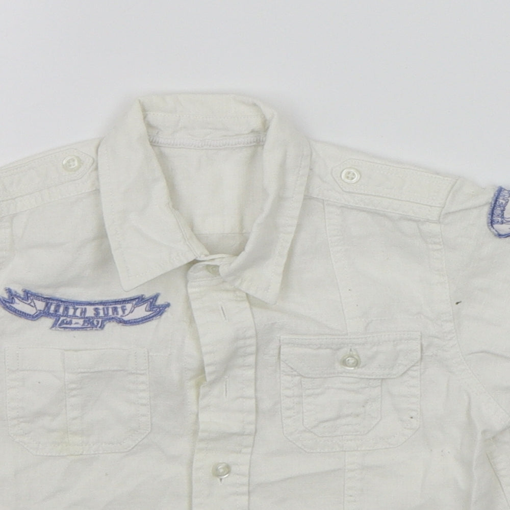 Matalan Boys White   Basic Button-Up Size 18-24 Months