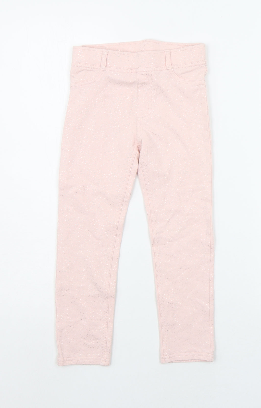 H&M Girls Pink   Jogger Trousers Size 6-7 Years - Sparkle Effect