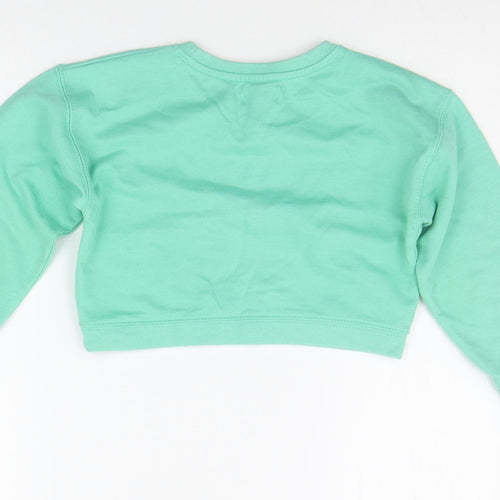HAPPER GIRL Boys Green   Pullover Jumper Size 5-6 Years