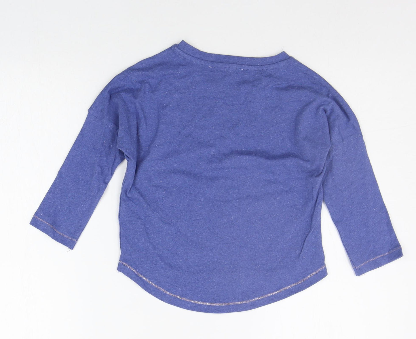 Marks and Spencer Girls Blue   Basic T-Shirt Size 5-6 Years