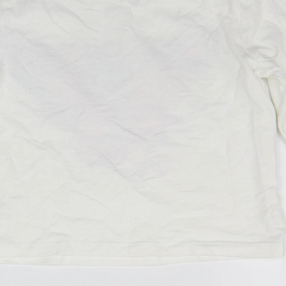 George Boys White   Basic T-Shirt Size 5-6 Years  - SEQUIN