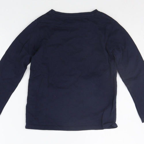 Nutmeg Boys Blue Geometric  Basic T-Shirt Size 5-6 Years