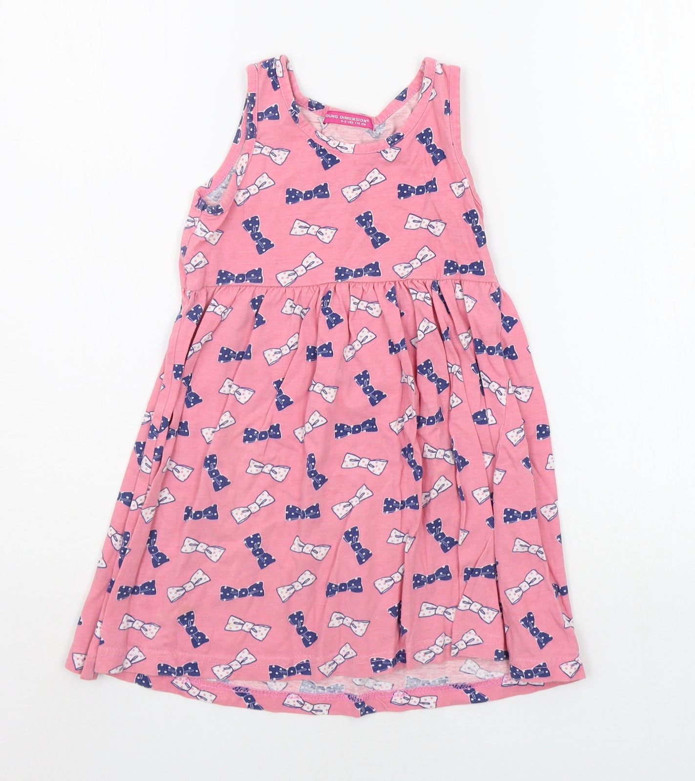 Young Dimension Girls Pink Geometric  A-Line  Size 4-5 Years