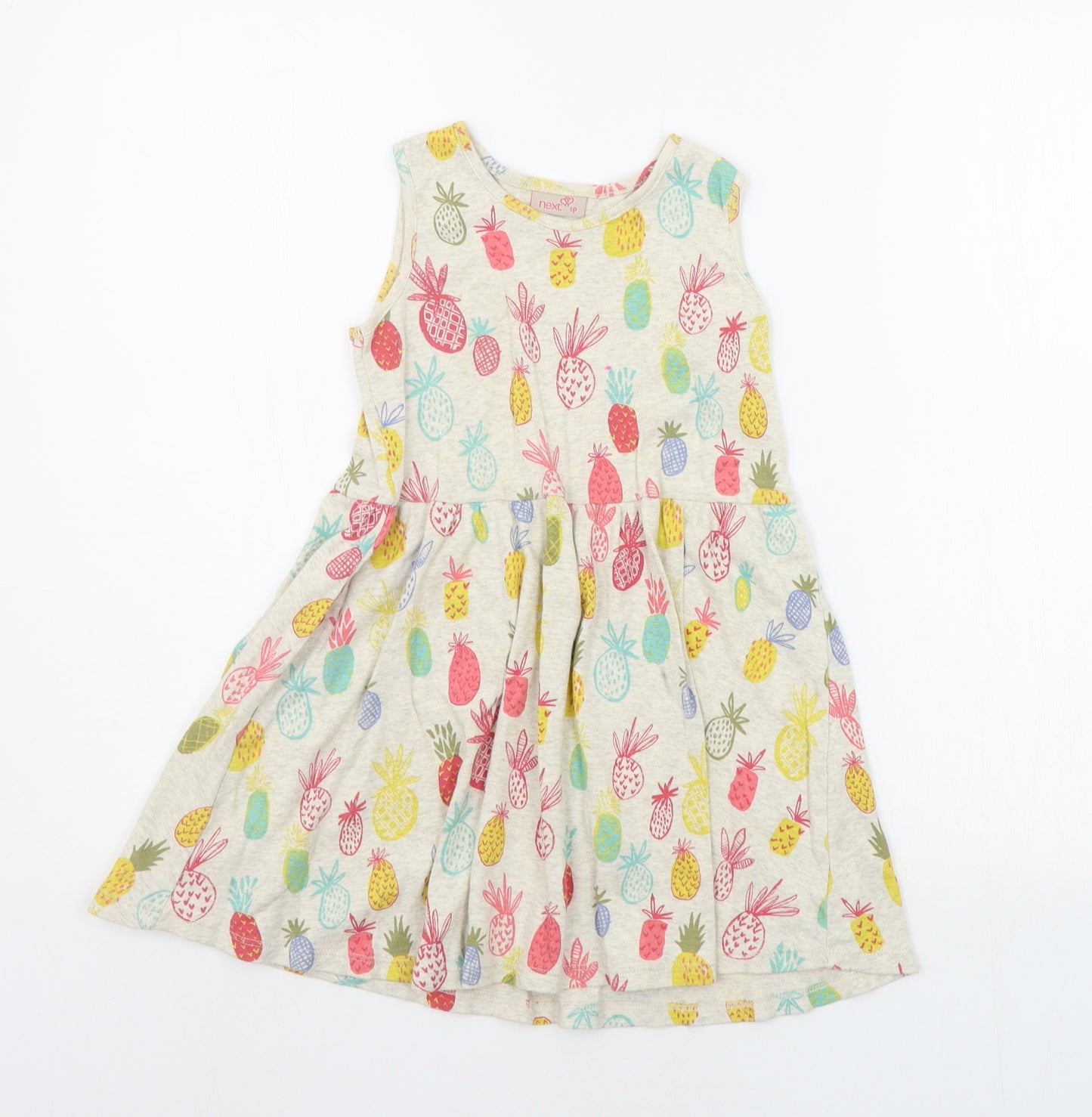 NEXT Girls Grey Geometric  A-Line  Size 5-6 Years