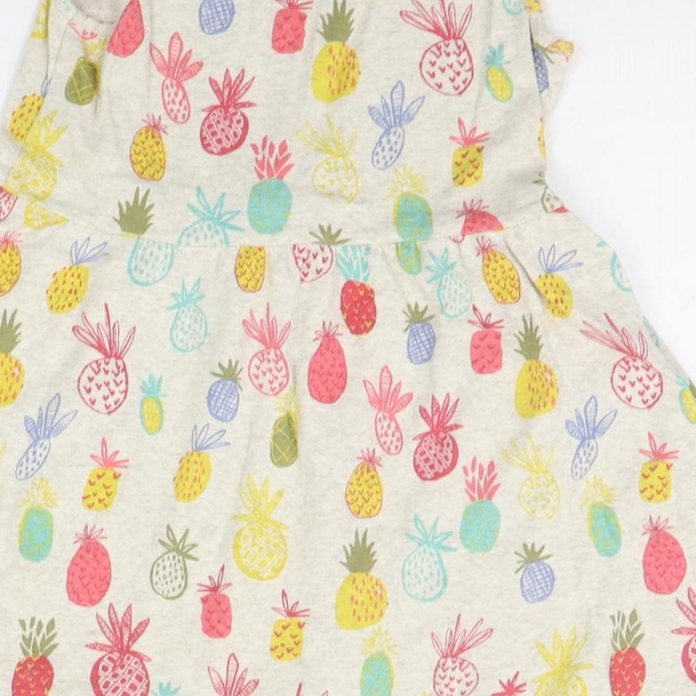 NEXT Girls Grey Geometric  A-Line  Size 5-6 Years