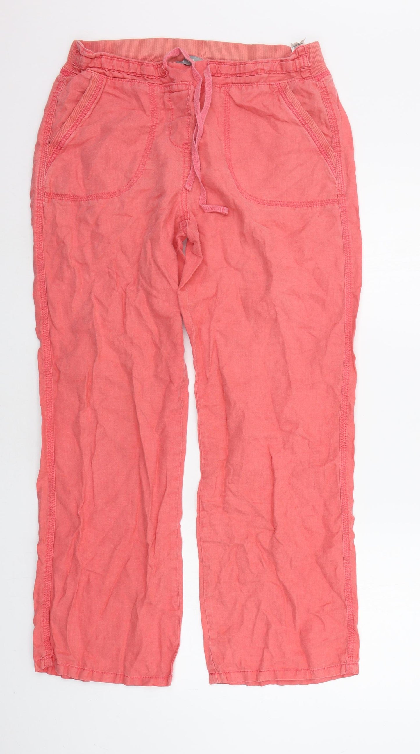 Marks and Spencer Womens Pink   Trousers  Size 12 L27 in