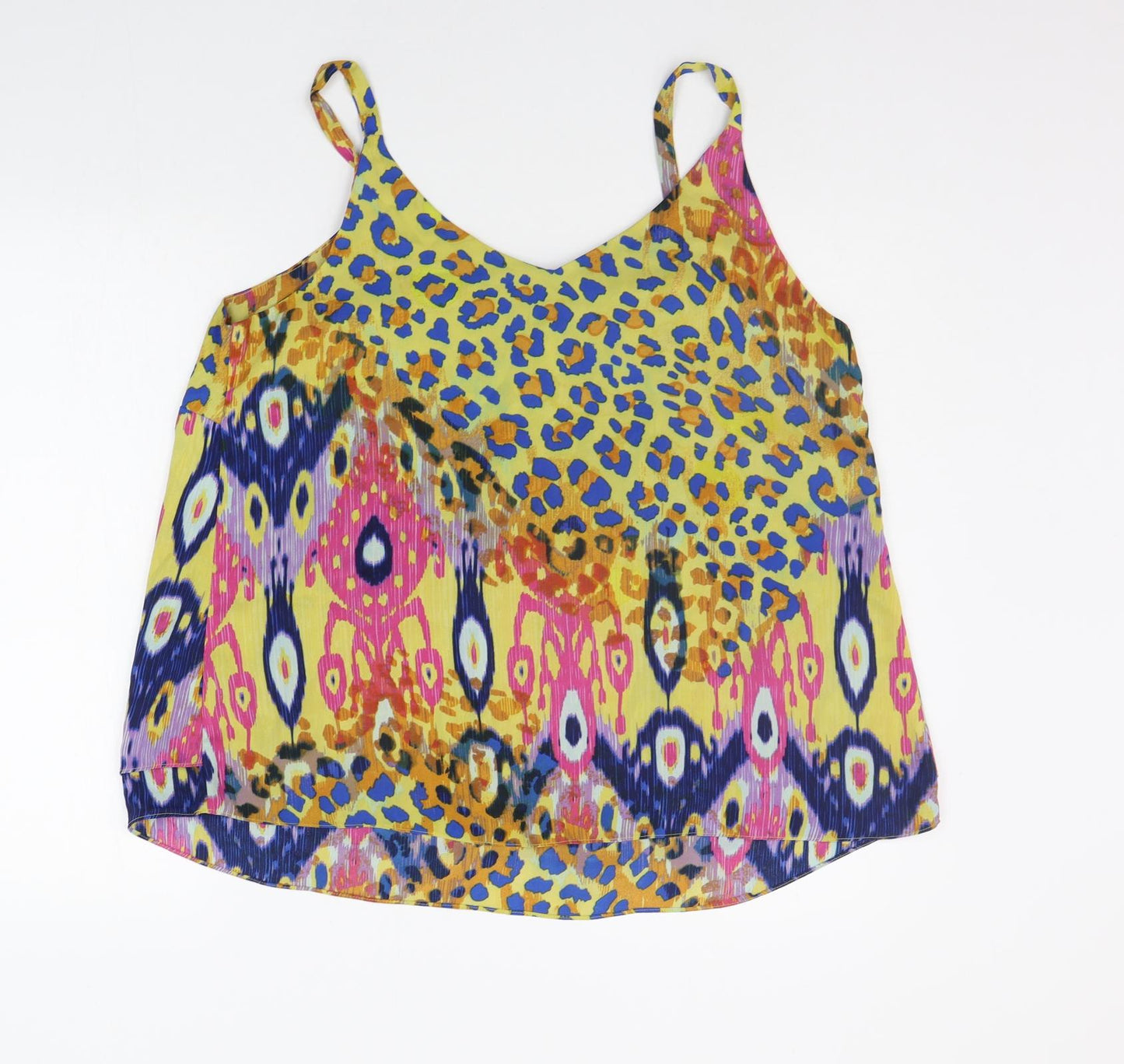 George Womens Multicoloured Geometric  Basic Blouse Size 16