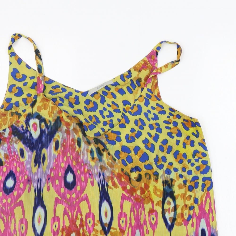 George Womens Multicoloured Geometric  Basic Blouse Size 16