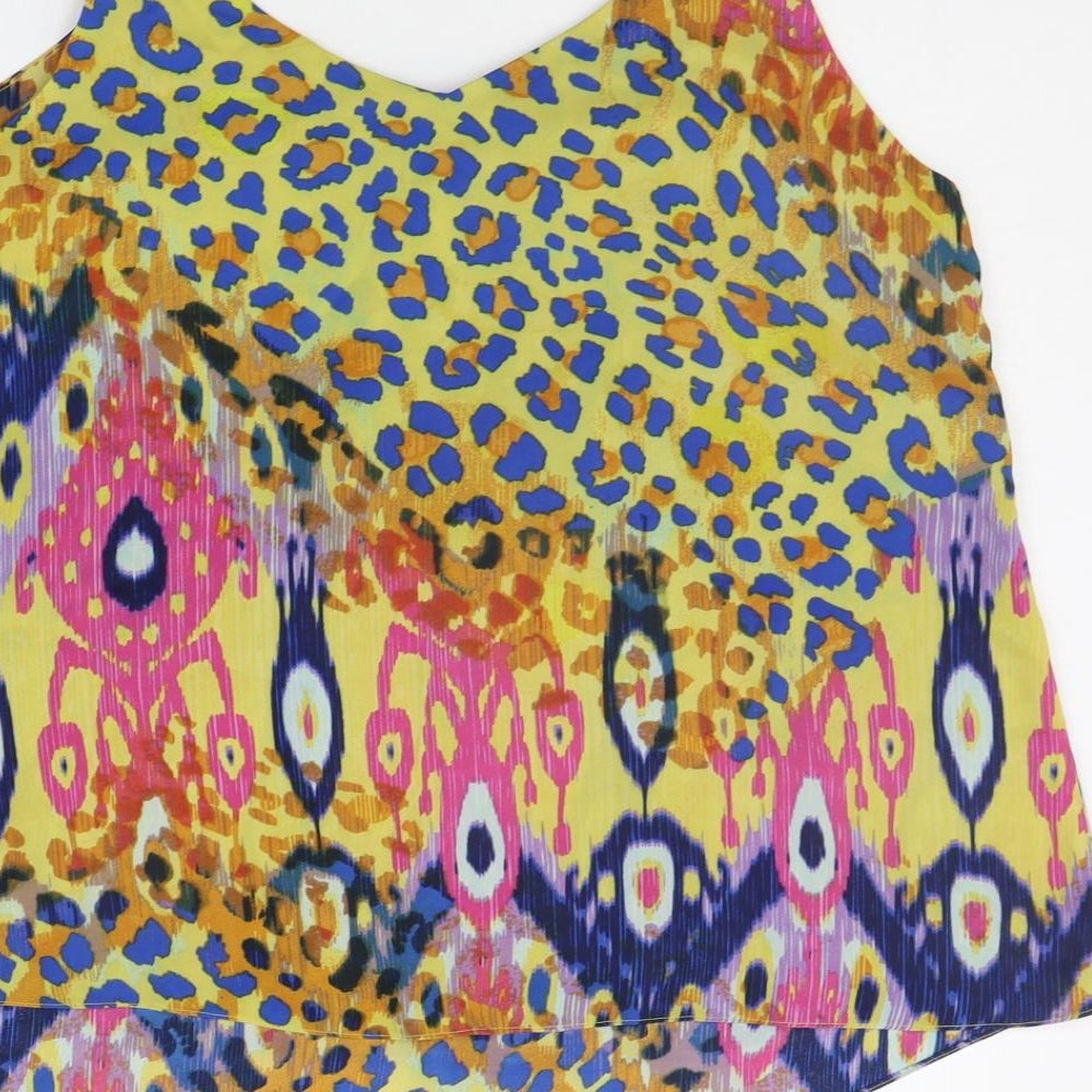 George Womens Multicoloured Geometric  Basic Blouse Size 16